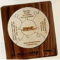 5 Piece Round Wood Jigsaw Puzzle